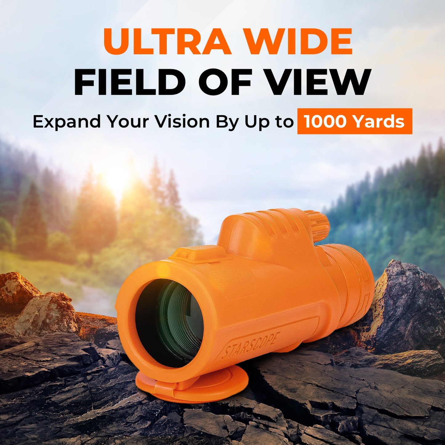 StarScope Orange Monocular - Stand Out and See, Limited Edition Adventure,