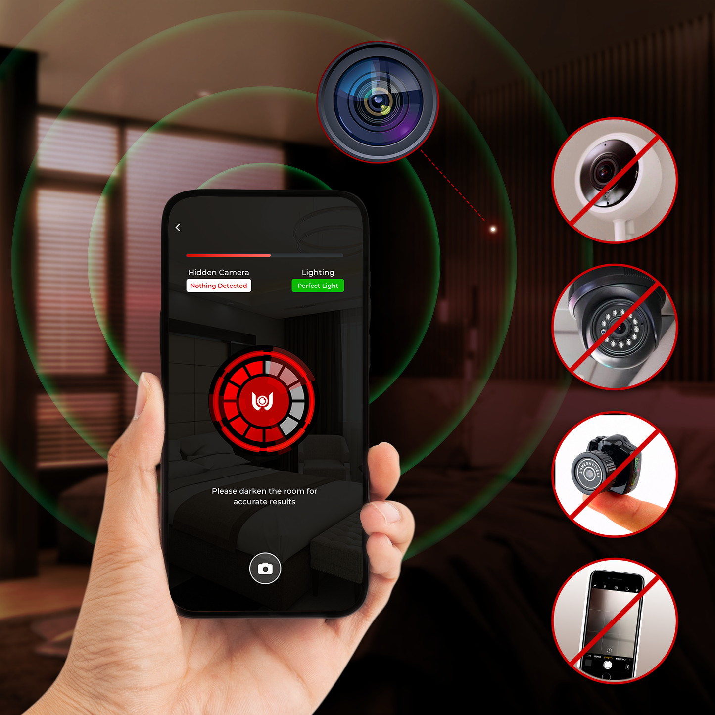 Outfind App Hidden Camera Finder - Peace of Mind