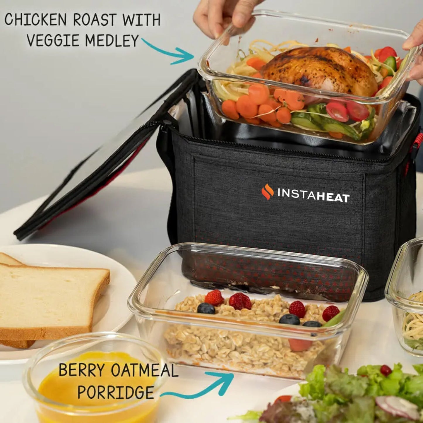 InstaHeat On-The-Go Oven - Perfect for meals wherever you are